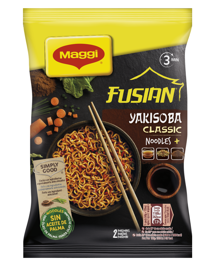 MAGGI FUSIAN GUSTO CURRY Noodles Istantanei e Condimento al gusto